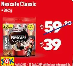 NESCAFE CLASSİC KAHVE • 20X2 G NESCAFE CLASSİC KAHVE • 20X2 G